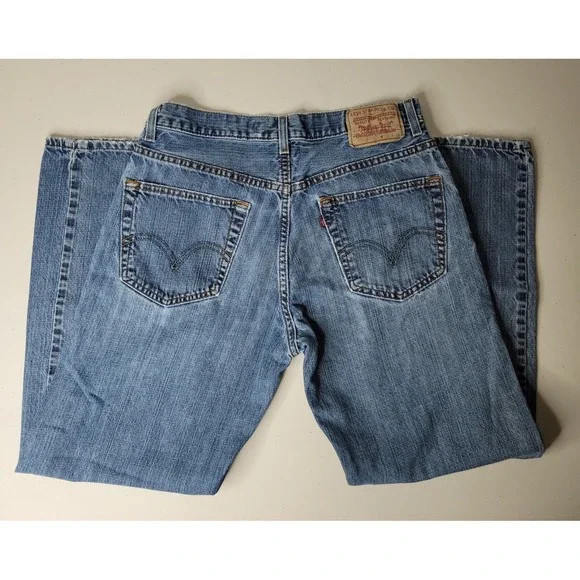 Levi Strauss & Co Mens Relaxed Straight Blue Denim Jeans‎ W32 L30 - Picture 2 of 5